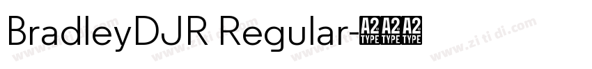 BradleyDJR Regular字体转换
